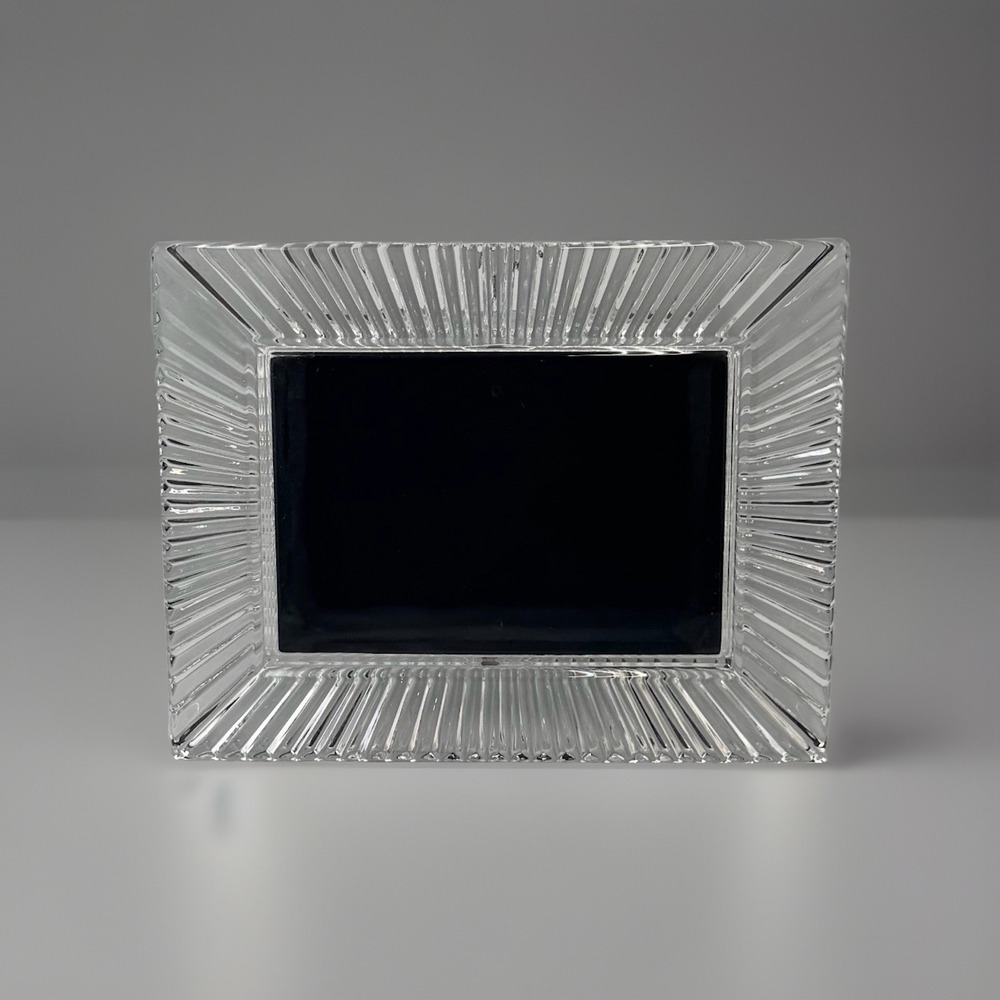 VTG Waterford Crystal Somerset Pattern 5" X 7" Tabletop Picture Frame - Picture 2 of 8